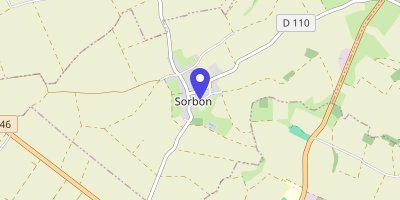 Carte OpenStreetMap — 6 rue de l'Église, Sorbon