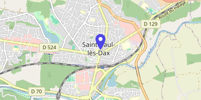 Carte OpenStreetMap — 111 avenue du Maréchal-Foch, Saint-Paul-lès-Dax Cedex