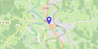 Carte OpenStreetMap — Place de l'Hôtel-de-Ville, Tence