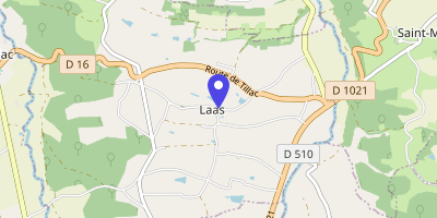 Carte OpenStreetMap — 9 chemin de l'Eglise, Laas