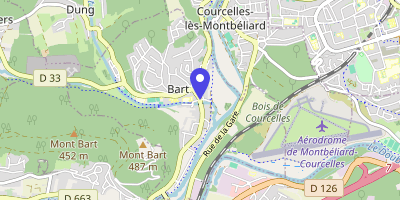 Carte OpenStreetMap — 1 rue de la Mairie, Bart