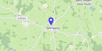 Carte OpenStreetMap — 8 rue de la Mairie, Domeyrot