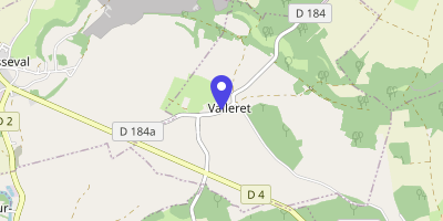 Carte OpenStreetMap — 2 rue de l'Église, Vallerest