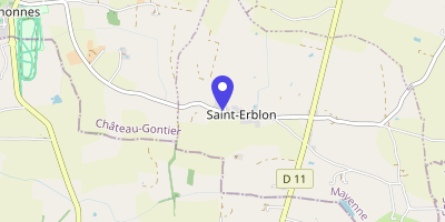 Carte OpenStreetMap — 1 rue de la Promenade, Saint-Erblon
