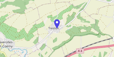 Carte OpenStreetMap — 8 Grande-Rue, Treslon