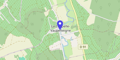 Carte OpenStreetMap — 12 rue du Serein, La Chapelle-Vaupelteigne