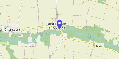 Carte OpenStreetMap — 10 rue de l'Église, Saint-Étienne-sur-Suippe