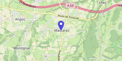 Carte OpenStreetMap — 1 place de la Mairie, Mascaras