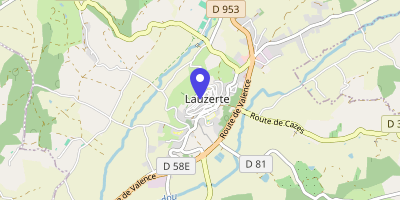 Carte OpenStreetMap — 5 rue de la Mairie, Lauzerte