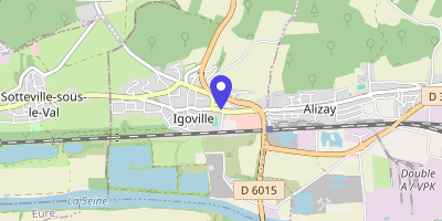 Carte OpenStreetMap — 16 rue de Lyons, Igoville