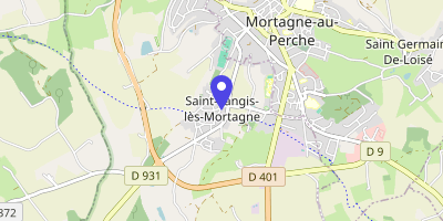 Carte OpenStreetMap — 1 rue du Bourg, Saint-Langis-lès-Mortagne