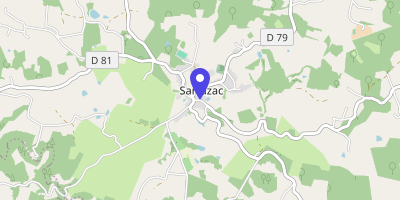 Carte OpenStreetMap — 240 rue Fontaine-Saint-Hilaire, Sarrazac