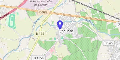 Carte OpenStreetMap — Place de la Mairie, Rodilhan