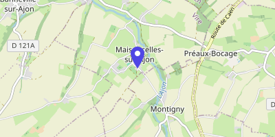 Carte OpenStreetMap — 24 route du Bourg, Maisoncelles-sur-Ajon