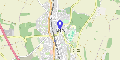 Carte OpenStreetMap — Place de l'Hôtel-de-Ville, Méru Cedex