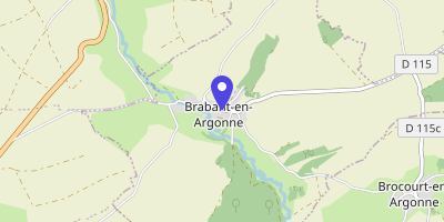 Carte OpenStreetMap — 18 rue des Brouets, Brabant-en-Argonne