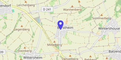 Carte OpenStreetMap — 2 place Saint-Martin, Berstheim