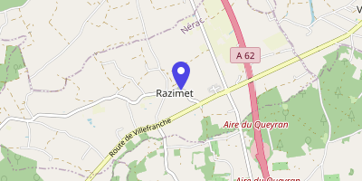 Carte OpenStreetMap — 36 route de Moncassin, Razimet