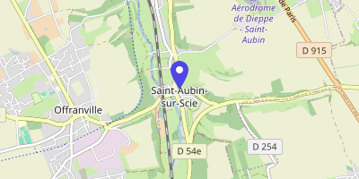Carte OpenStreetMap — 55 rue du Val-Gosset, Saint-Aubin-sur-Scie