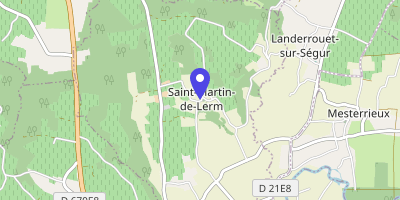 Carte OpenStreetMap — 73 route du Bourg, Saint-Martin-de-Lerm