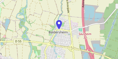 Carte OpenStreetMap — 23 bis rue Principale, Baldersheim