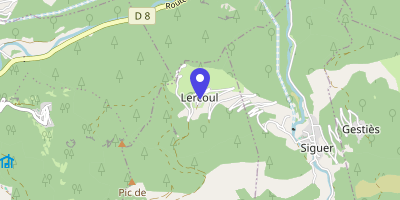 Carte OpenStreetMap — Le Village, Lercoul
