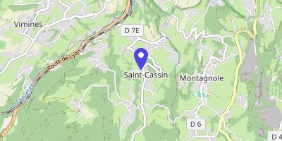 Carte OpenStreetMap — 60 A chemin de la Grande-Maison, Saint-Cassin