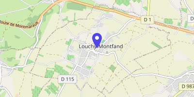 Carte OpenStreetMap — 62 rue des Écoliers, Louchy-Montfand