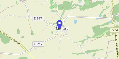 Carte OpenStreetMap — 14 rue du Château, Meillard