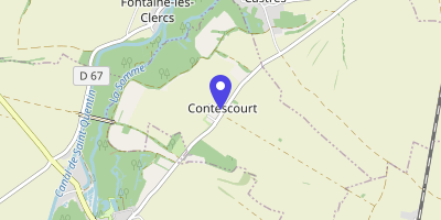 Carte OpenStreetMap — 1 place Raphaël-Wilbert, Contescourt