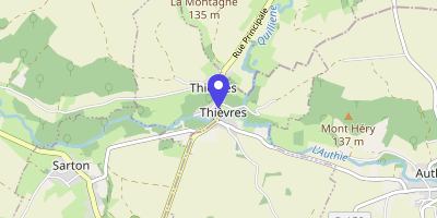 Carte OpenStreetMap — 22 Grand'rue, Thièvres