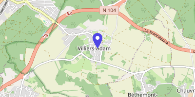 Carte OpenStreetMap — Place Victor-Hugo, Villiers-Adam