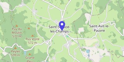 Carte OpenStreetMap — 2 route d'Aubusson, Saint-Sulpice-les-Champs