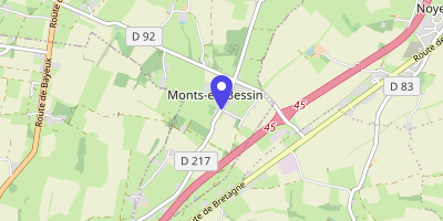 Carte OpenStreetMap — 367 route de Villers, Monts-en-Bessin