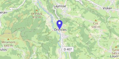 Carte OpenStreetMap — 15 rue des Pyrénées, Orincles