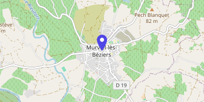 Carte OpenStreetMap — Place Georges-Clemenceau, Murviel-lès-Béziers
