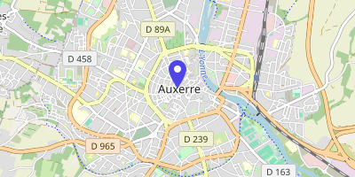 Carte OpenStreetMap — 14 place de l'Hôtel-de-Ville, Auxerre