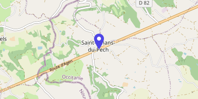 Carte OpenStreetMap — 571A route d'Agen, Saint-Amans-du-Pech