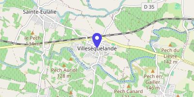 Carte OpenStreetMap — 8 place de la Résistance, Villesèquelande