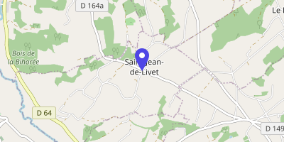 Carte OpenStreetMap — 732 chemin du Sap, Saint-Jean-de-Livet