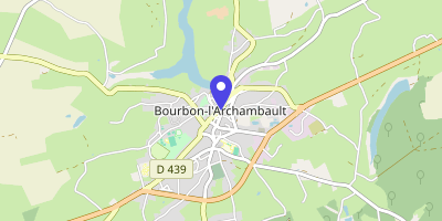 Carte OpenStreetMap — Place de l'Hôtel-de-Ville, Bourbon-l'Archambault