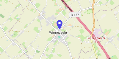Carte OpenStreetMap — 118 route du Droogland, Winnezeele