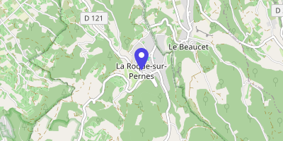 Carte OpenStreetMap — 24 rue Eugène-Imbert, La Roque-sur-Pernes