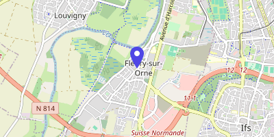Carte OpenStreetMap — 10 rue Serge-Rouzière, Fleury-sur-Orne
