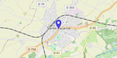 Carte OpenStreetMap — 10 rue de l'Hôtel-de-Ville, Sainte-Pazanne