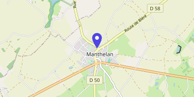 Carte OpenStreetMap — 1 mail de la Mairie, Manthelan