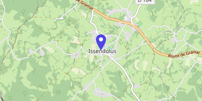 Carte OpenStreetMap — 34 place de la mairie, Issendolus