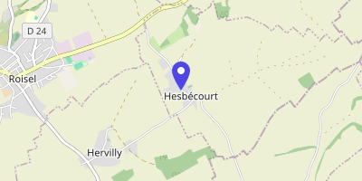 Carte OpenStreetMap — 36 Grande rue, Hesbécourt