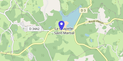 Carte OpenStreetMap — 6 route d'Ahun, La Chapelle-Saint-Martial