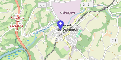 Carte OpenStreetMap — 2 esplanade du Général-de-Gaulle, Pont-de-Buis-lès-Quimerc'h